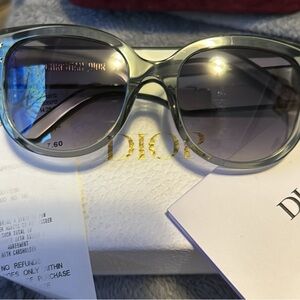 Dior Oversized Gray Gradient Round Sunglasses